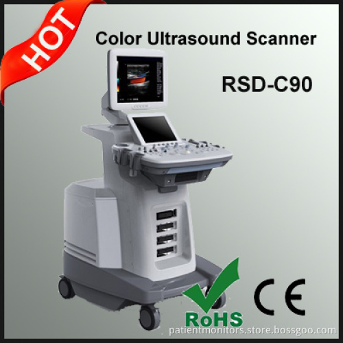 CE Approved Trolley Color Doppler Ultrasonic Diagnostic System